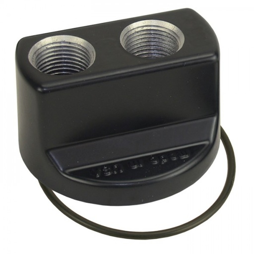 [35703] Premium Engine Spin On Adapter with -10AN O-ring Ports, 3/4"-16 Engine Thread