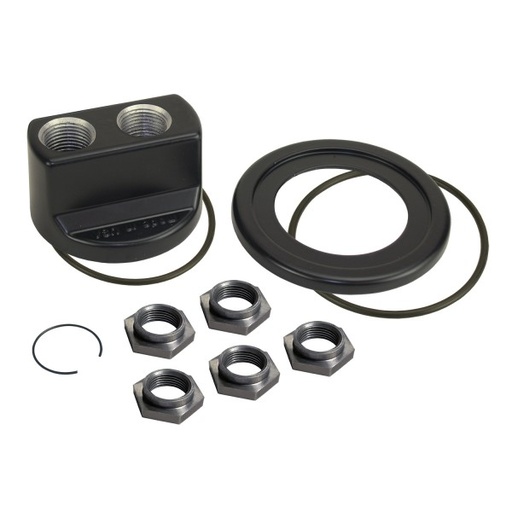 [35747] Premium Engine Spin On Adapter with -10AN O-ring Ports, Universal 5 Threads