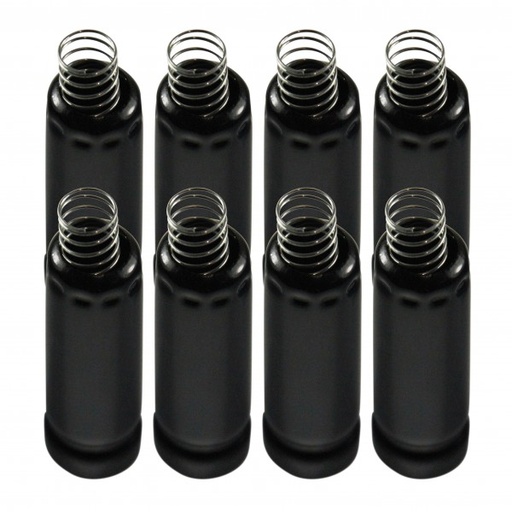 [380908] Aluminium Spark Plug Insulation Boot Heat Shield Protector Black-Pack 8 OEM