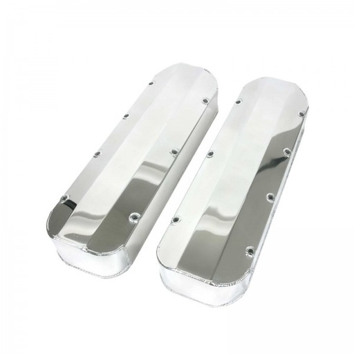 [40201] Valve Covers Fabricated Chevrolet BB 396-502 Tall Aluminium Anodised with Rails