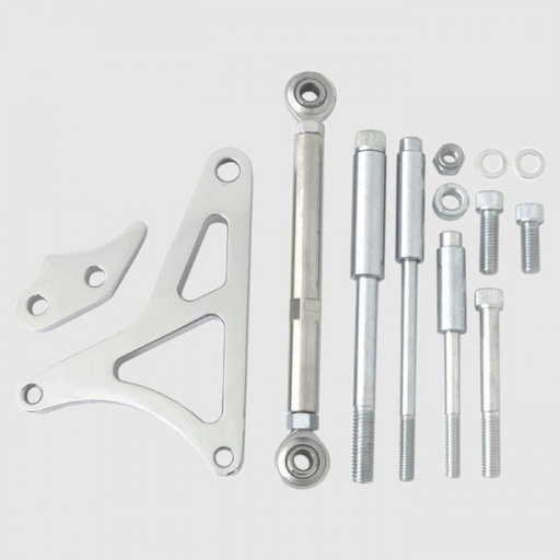 [41304] Alternator Bracket Kit Billet Polished Aluminium Ford Windsor 260-289-302