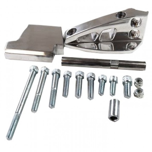 [41313] Air Conditioning Bracket Polished Aluminium Chevrolet Sm Block Swp