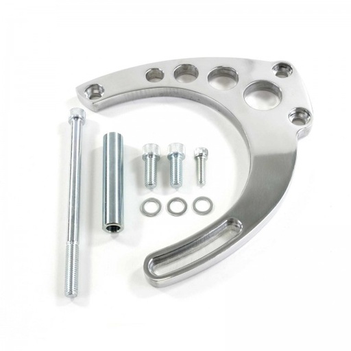 [41331] Alternator Bracket Mid-Mount Kit Polished Aluminium Chevrolet Big Block Lwp