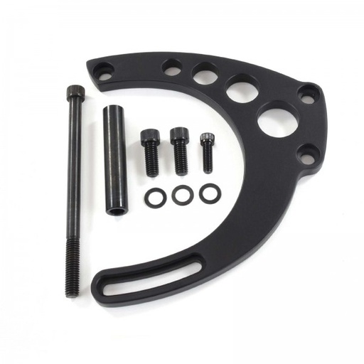 [41332] Alternator Bracket Mid-Mount Kit Black Aluminium Chevrolet Big Block Lwp