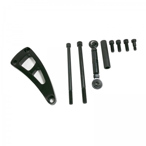 [41338] Alternator Bracket Kit Billet Black Aluminium Chevrolet Big Block Lwp