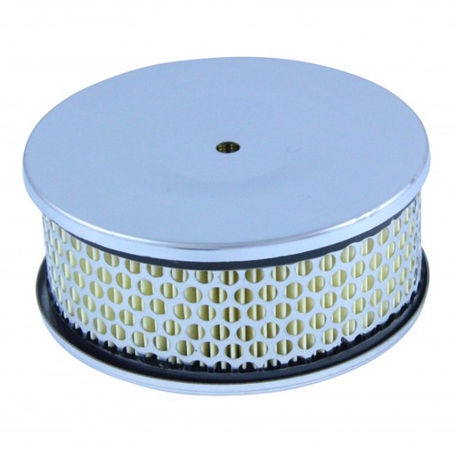 [416-381] Chrome Air Cleaner 5-1/2" Wide x 55mm Tall 60mm Low Profile Centre Stud