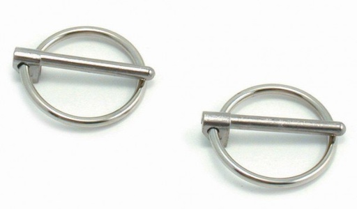 [4263] Snap Ring Chrome Finish Replacement for Hood Pin Kit-set 2