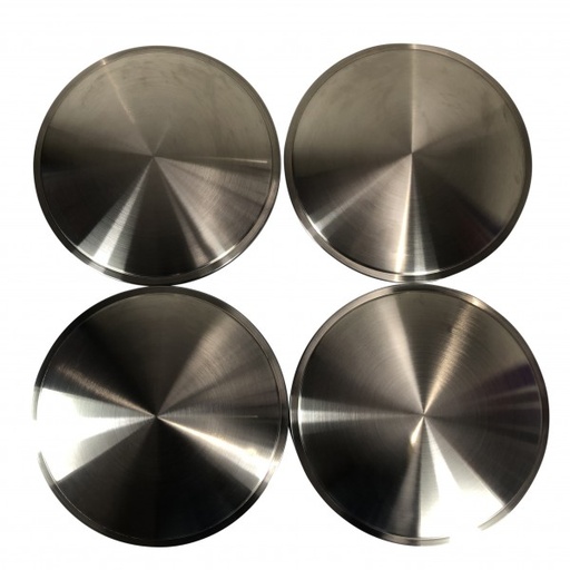 [42702] Moon Style Spun Aluminium Moon Discs Suit 14" Wheel, Snap-On Type-Set 4