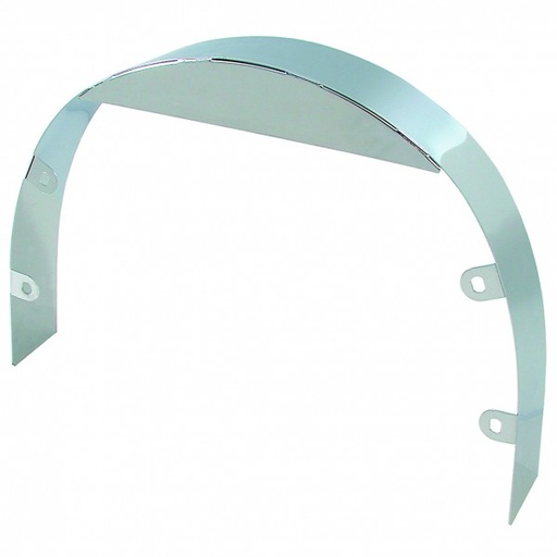 [4348] Radiator Fan Shroud Chrome 3" Wide Universal + Mount Hardware 20" Diameter