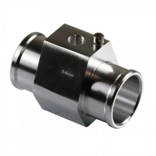 [44412] Radiator Hose Water Temperature Sensor Adaptor - 34mm Silver Finish