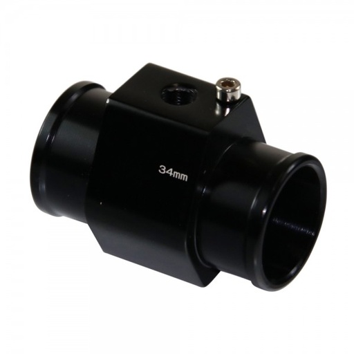 [44422] Radiator Hose Water Temperature Sensor Adaptor - 34mm Black Finish
