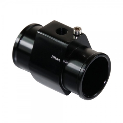 [44423] Radiator Hose Water Temperature Sensor Adaptor - 36mm Black Finish