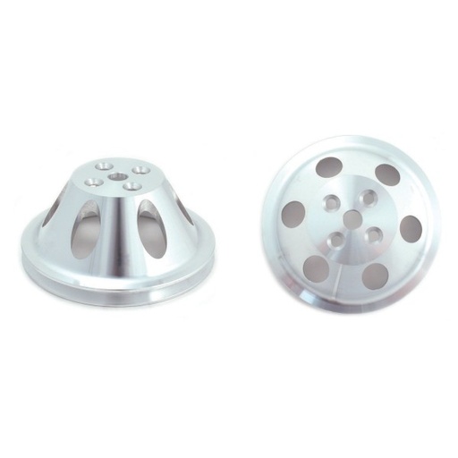 [4456] Pulley Water Pump Single Groove Swp Polished Alloy Big Block Chevrolet 396-454