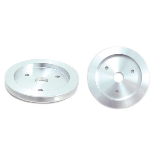 [4457] Pulley Crankshaft Single Groove Swp Polished Alloy Big Block Chevrolet 396-454