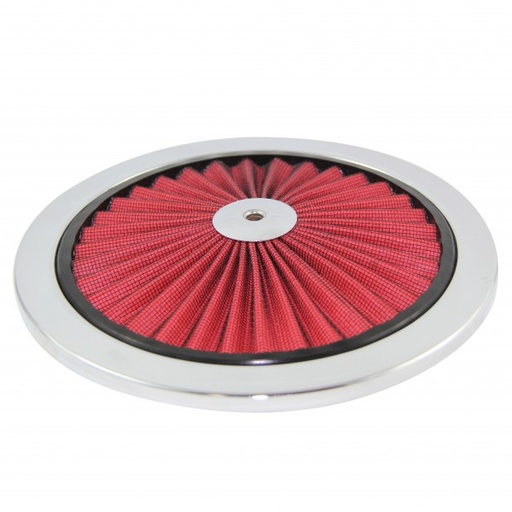 [45722TOP] Extraflow Red Element Chrome Air Filter 9" Top only Cotton Pleated