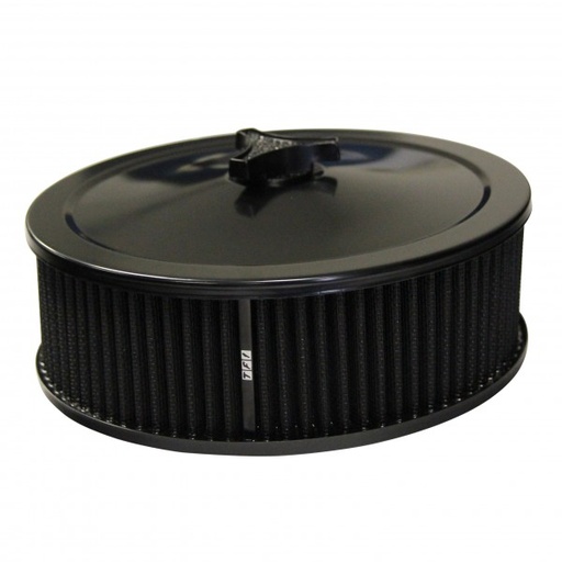 [457-921BLK] Black Air Cleaner 9" Wide x 3" Tall Holley Edelbrock Quadrajet Carburettor