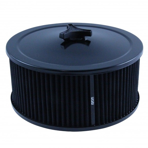 [458-921BLK] Black Air Cleaner 9" Wide x 4" Tall Holley Edelbrock Quadrajet Carburettor