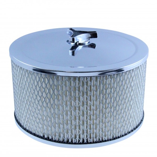 [459-921] Chrome Air Cleaner 9" Wide x 5" Tall Holley Edelbrock Quadrajet Carburettor