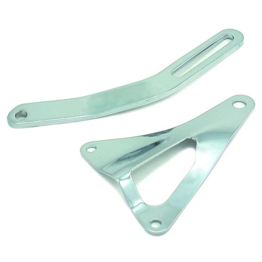 [4723] Alternator Top + Bottom Bracket Ford 289-302 V8 Windsor Chrome