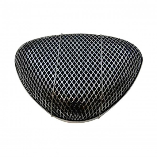 [4800] Air Filter Cleaner Triangular Black Foam Element Chrome Top Bottom Holley