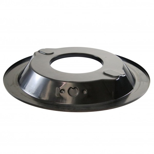 [4858BLACK] Filter Base 14 Inch Steel Black Holley Edelbrock Recessed 5-1/8" Carburettor