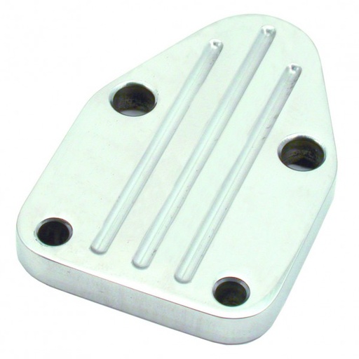 [4946] Fuel Pump Block Off Plate Small Block Chevrolet Billet Alloy