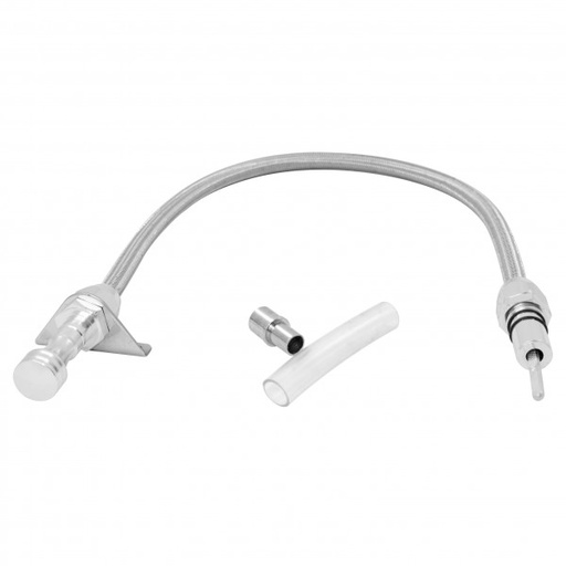 [5101] Transmission Dipstick Tube Ford C6 Firewall Mount Stainless Flexible Polished