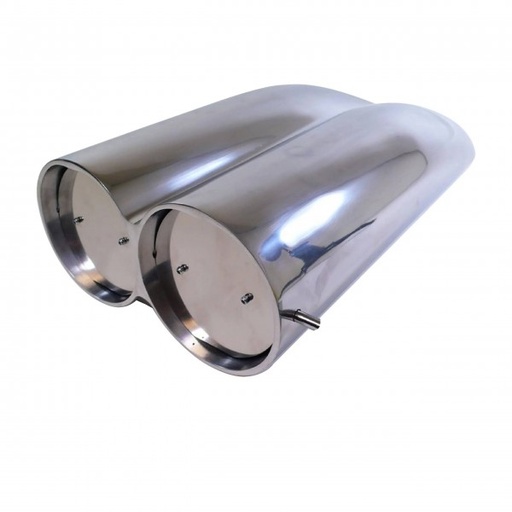 [5236] Scoop Shotgun Dual Smooth Polished Alloy Hood Scoop 19.5" Long