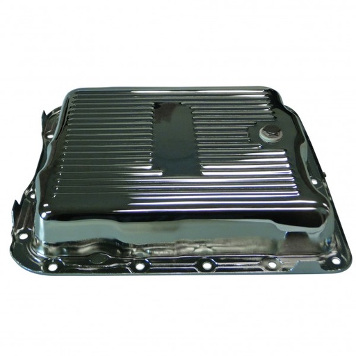 [5454] Transmission Pan GM Turbo 700R4/4L60/4L60E OEM Height Chrome Steel Finned