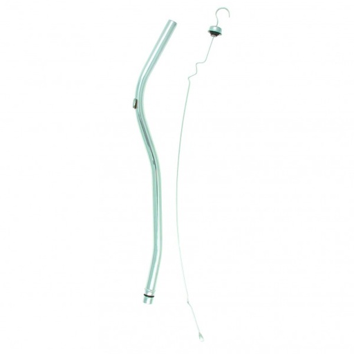 [5473] Transmission Dipstick Tube GM V8 Powerglide Chrome Finish OEM Markings