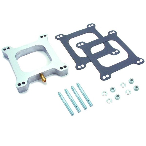 [5776] Carburettor Spacer Holley Squarebore Individual Port 25mm 1" Thick with Pcv