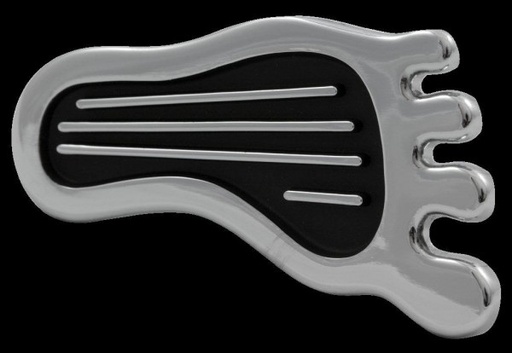 [6278] Headlamp Dimmer Pedal Barefoot Surfer Style Chrome with Black