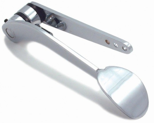 [6288] Accelerator Gas Pedal Spoon Style Firewall Mount Chrome Finish Universal
