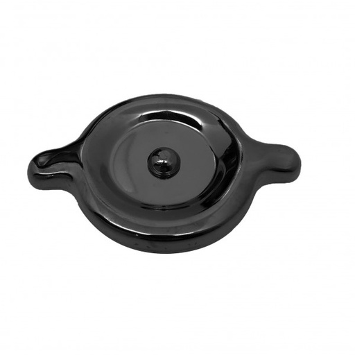 [66-025] Valve Cover Oil Cap Flat Twist On Holden/Chevrolet Style Black Steel Factory