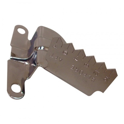 [66-173] Timing Tab Marker Big Block Chevrolet 396 427 454 502, 8" Balancer Chrome