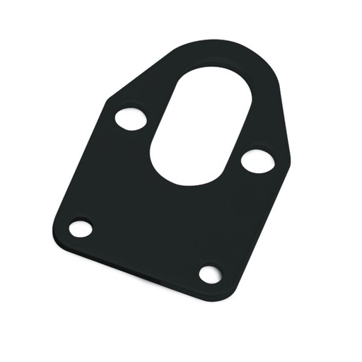[66-216] Fuel Pump Mounting Plate Chevrolet Small Block Black Finish