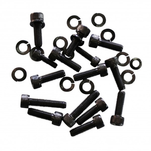 [66-351] Chevrolet LS1 LS2 LS3 Black Oil Pan Socket Grade 8 Bolt Kit with Washers