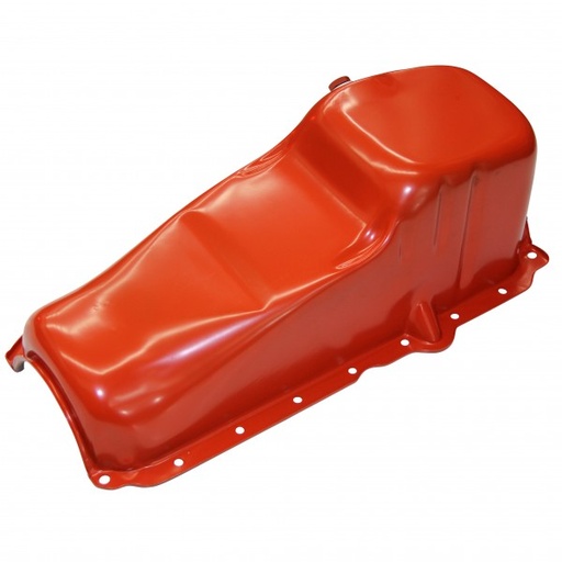 [66-661] Oil Pan Chevrolet Small Block 305-350 1986-2002 Painted Orange Finish