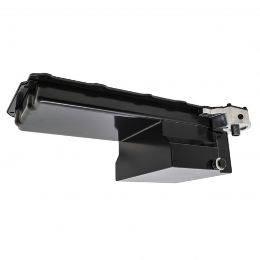 [66-684] Oil Pan Sump Chevrolet Small Block LS Engine 6" Deep Baffled Trap Door Black