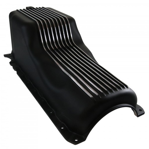 [66-695] Oil Pan Sump Chevrolet Big Block 1991 on Gen 5/6 396-402-427-454 Black Alloy