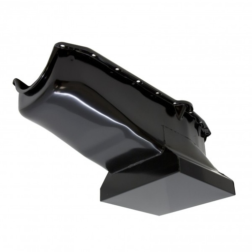 [66-805] Oil Pan Sump Chevrolet Small Block 283-350-400 Extra Capacity Street Strip Black