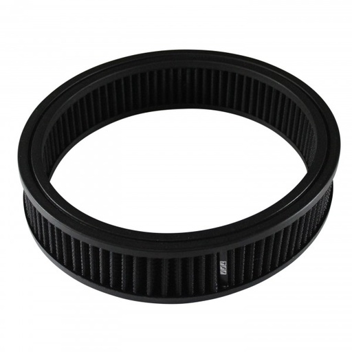 [68-101] Air Cleaner Filter Element Black 9" Wide 2" Tall Round High Performance Cotton