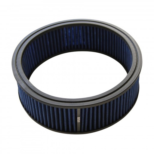 [68-113] Air Cleaner Filter Element Blue 9" Wide 3" Tall Round High Performance Cotton