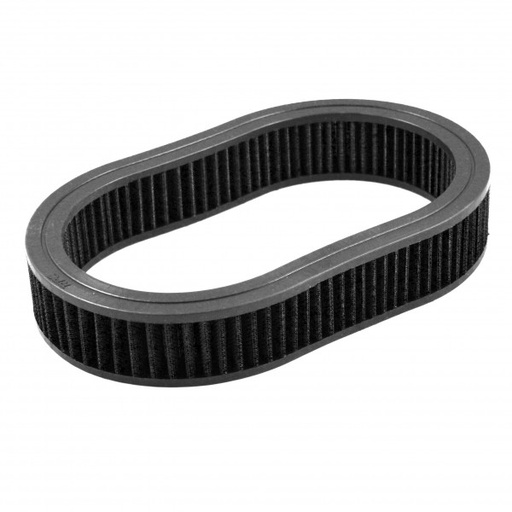 [68-257] Air Filter Element Black 12"Inch Long 2"Inch Tall Oval High Performance Cotton