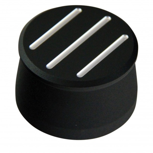 [68-512] Valve Cover Breather Cap Push In 1"(25mm) Neck Alloy Black Ball Milled