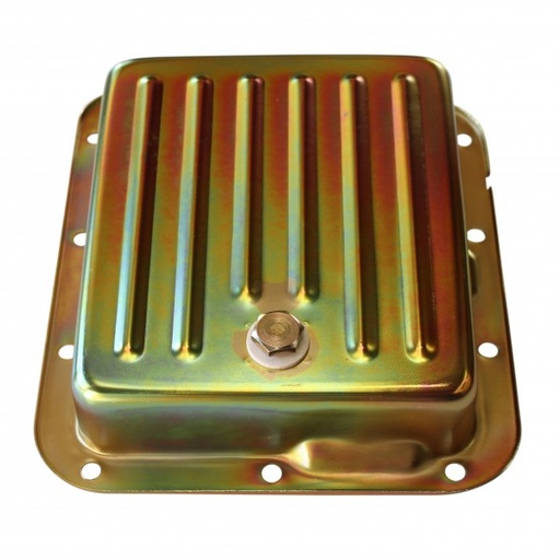 [68-558] Transmission Pan Ford C4 OEM 2-3/8" Depth Zinc Steel Finned Case Fill
