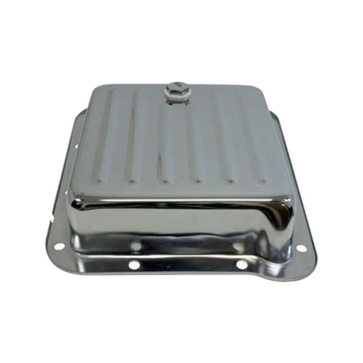 [68-573] Transmission Pan Ford C4 OEM 2-3/8" Depth Chrome Steel Finned Pan Fill