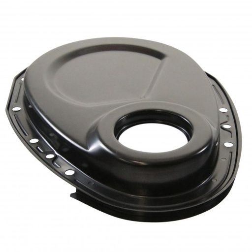 [69-236] Timing Cover Kit Chevrolet Small Block 283-400 Engines Black Steel with hardware