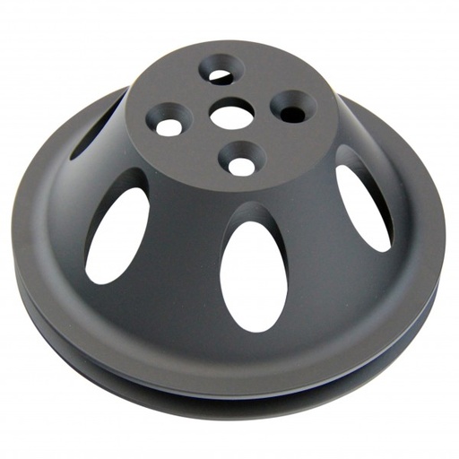 [69-253] Pulley Water Pump Single Groove Swp Black Alloy Big Block Chevrolet 396-454