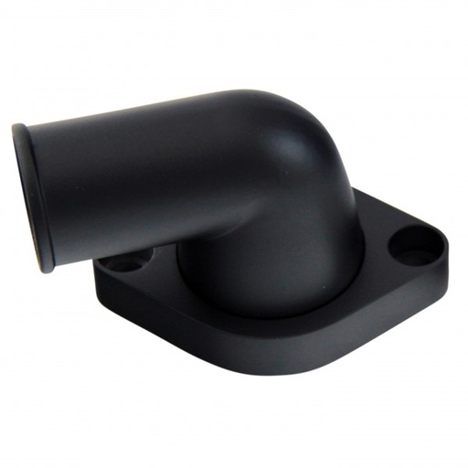 [69-283] Water Neck Chevrolet Small Big Block 90 Degree Black Alloy Swivel 360 Degree